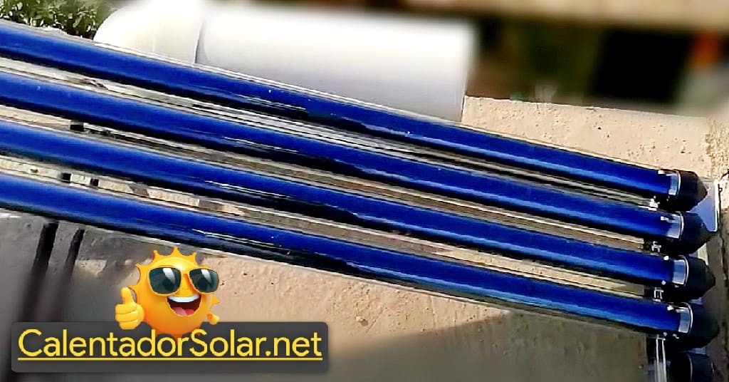 imagen de los Tubos de Vidrio de Borosilicato de un calentador solar